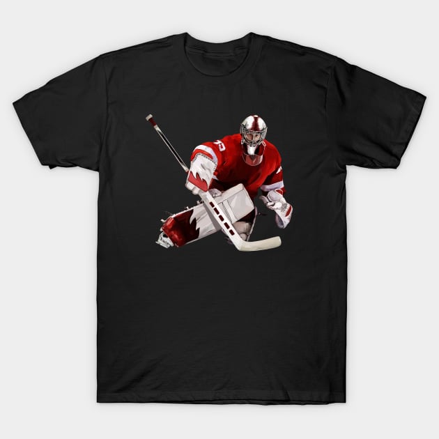 ice hockey goalkeeper T-Shirt by sibosssr